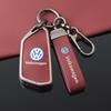 For VOLKSWAGEN VW Fashion Zinc Alloy Leather Car Remote Key Case Cover Shell Fob For VW Volkswagen Golf 8 2020 ID.3 ID.4 Cupra A
