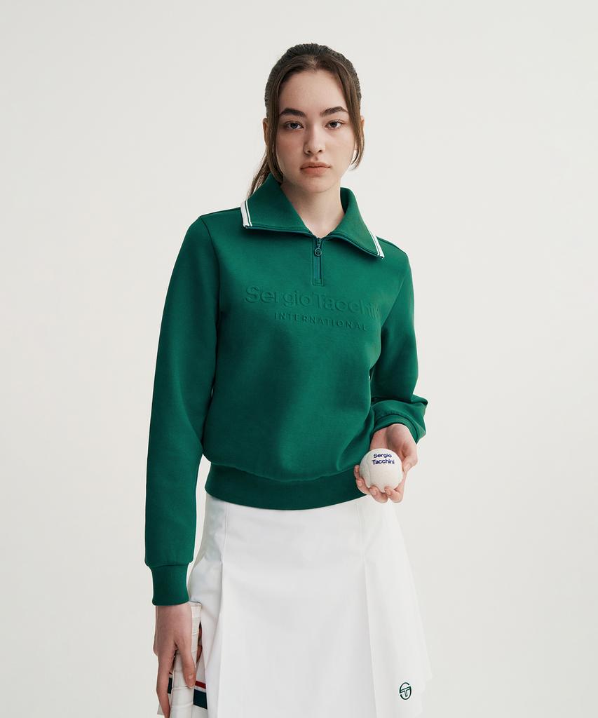 SERGIO TACCHINI W Goat Cushlight Half-Zip Sweatshirt