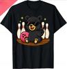 Funny Cat Bowling Shirt with Sunglasses Couple Style YK Summer Streetwear Top Women Clothing Fashion Summer Streetwear YK