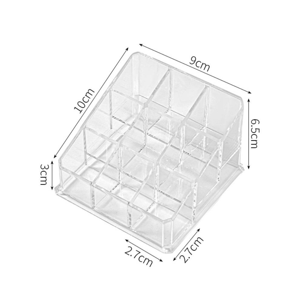 Clear Lipstick Case 9/24/36 Grid Makeup Organizer New Lipstick Storage Box  Home