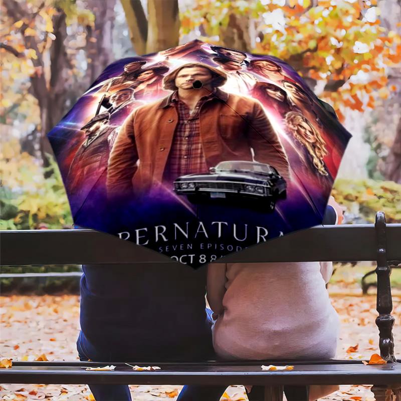 Supernatural Forces Unleashed Folding umbrella Portable durable Sun umbrella Umbrella Gift
