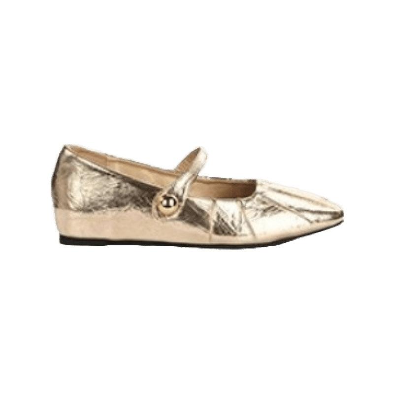 Temperament small square head pleated word with shallow mouth Mary Jane bag head half slippers female summer