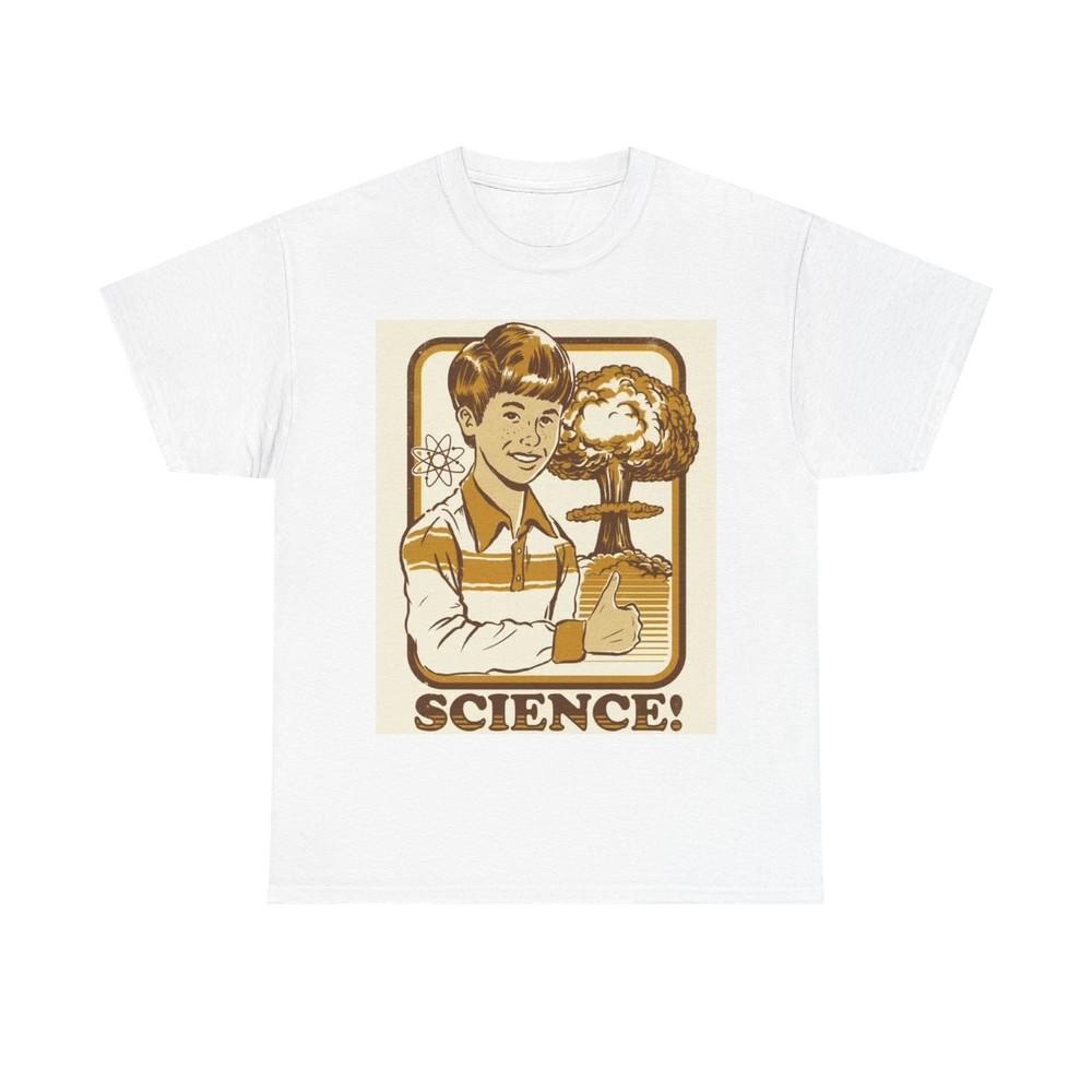 Funny Science TShirt Vintage look Science class 70s Unisex Heavy Cotton Tee XL