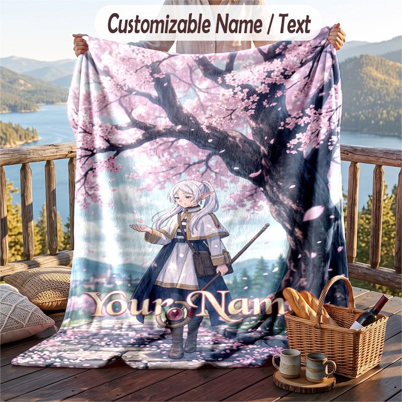 Personalisierbare Flanell-Kuscheldecke, Leichte Gemütliche Bett-SofadeckeFrieren Jenseits des Reiseendes
