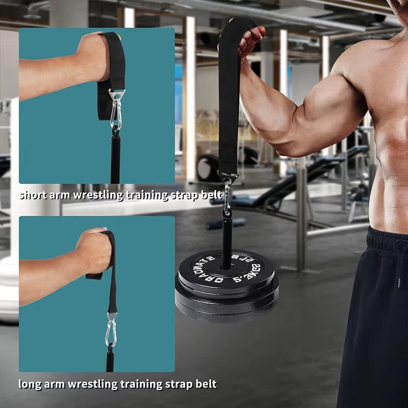 Fitness Arm Wrestling Training Strap Forearm Wrist Strengthener Arm Blaster Hand Grip Band For Gym Cable Machine WeightLifting