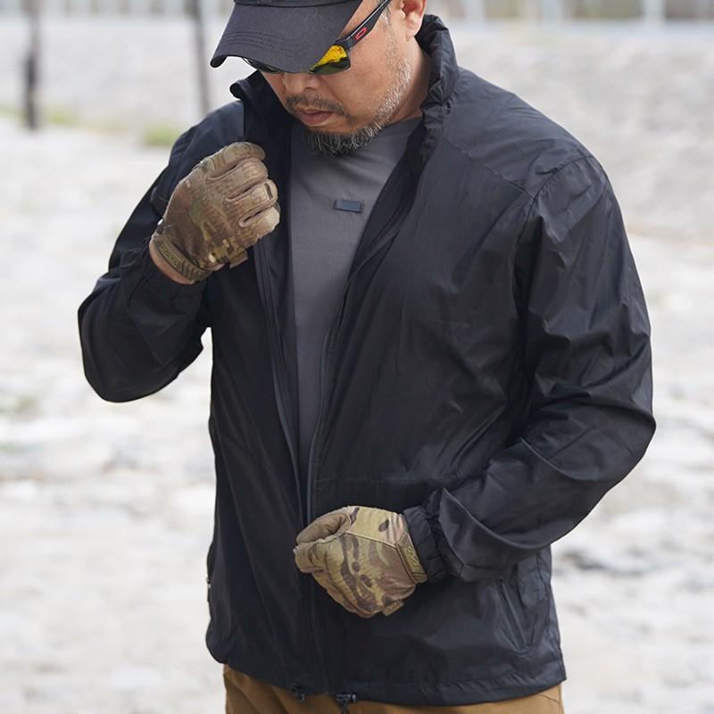 Forbearance Men's Skin Clothes Anti-splashing Water Fishing Light Sunscreen Ultra-thin Windbreaker Outer