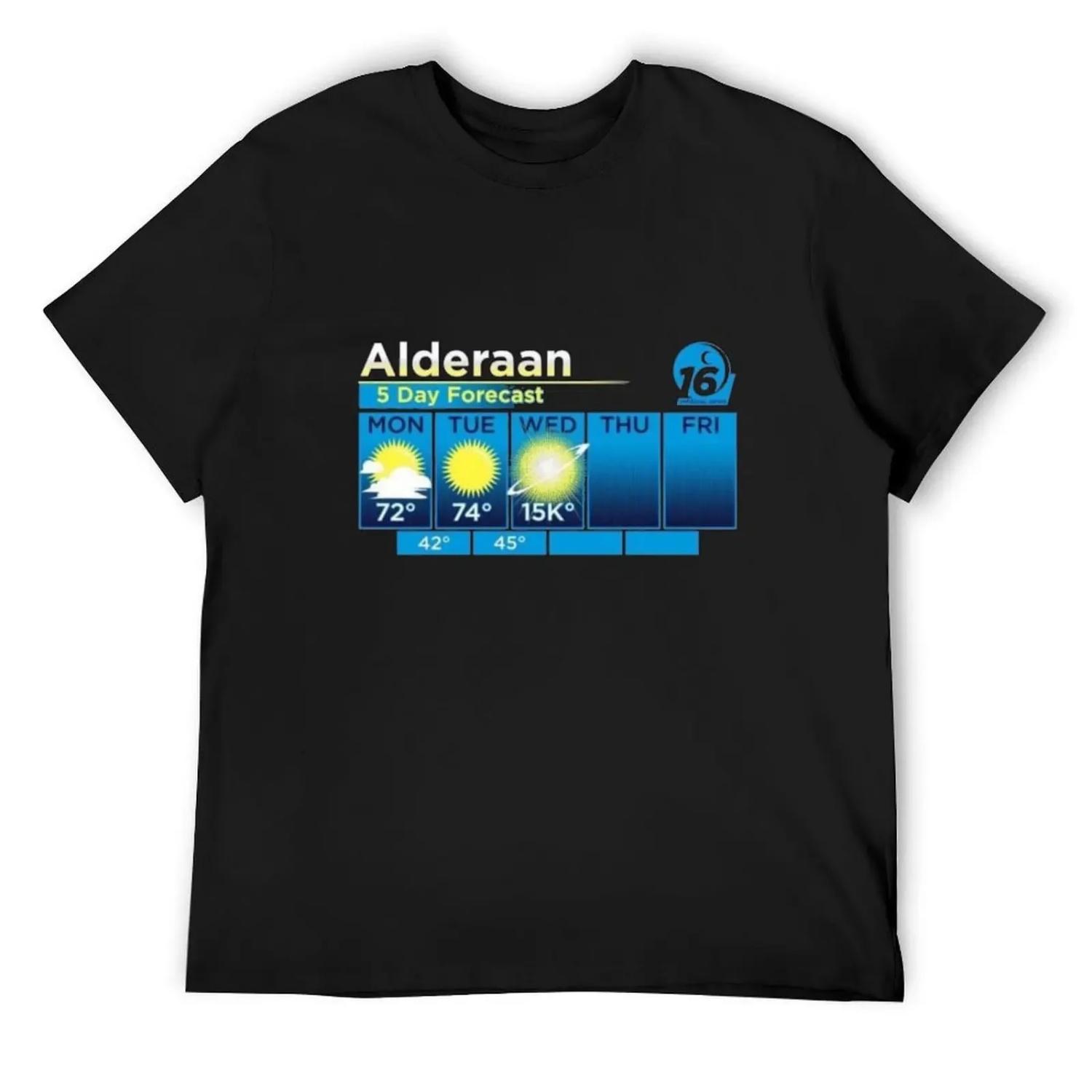 Alderaan Weather Forecast T-Shirt custom shirt Aesthetic clothing animal prinfor boys sweat shirts, men S разноцветный