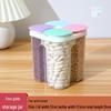 Transparent Five-Grain Storage Jar with Moisture-Proof, Sealed, Compartmented Flip-Top