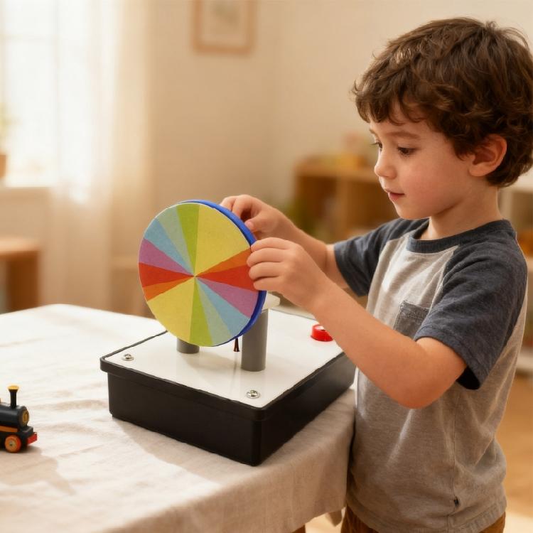 Electric Color Synthesis Wheel Optics Equipment Physics Teaching Tool For School Lab and Classroom Demonstrations