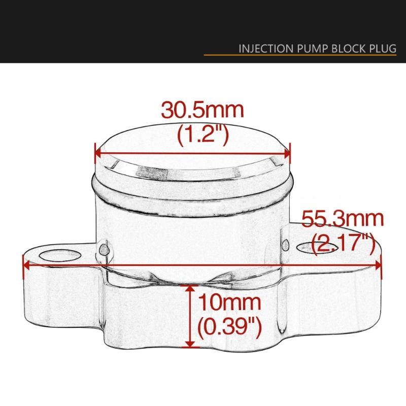 Uprgades Oil Injection Block Cover Easy Install Oil Pump Plugs Cover Ensures Reliable Performances for Bikes  PW50 PW80
