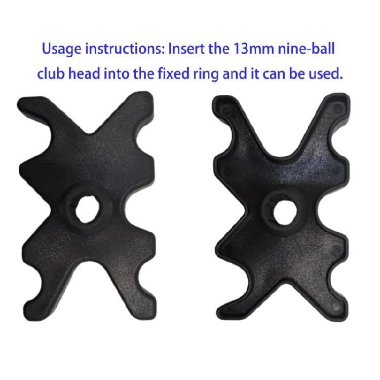 Light Weight Billiard Cue Rest Bridge Portable Unique Bridge Head Black Plastic Slip-On Bridge Billiards Cue Rack