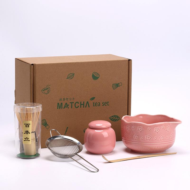 5/10PCS Matcha Whisk Set for Beginners Elegant Bamboo Wood Japanese Matcha Tea Making Kit with Whisk Holder Scoop Sifter