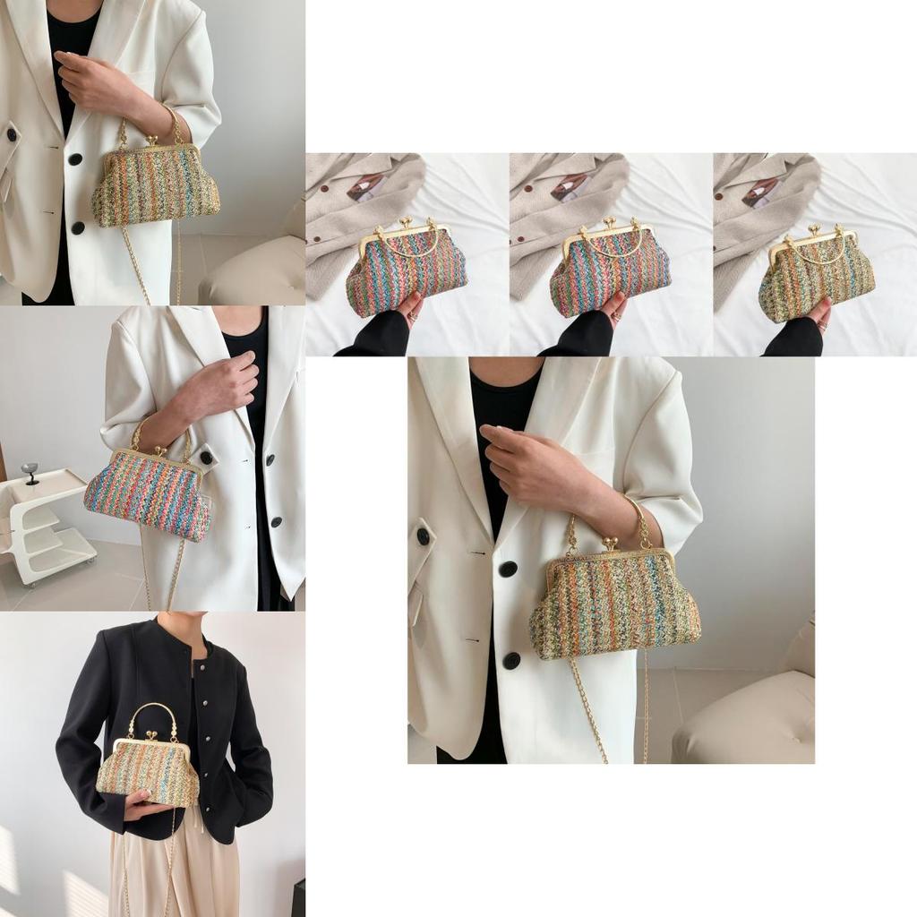 Stylish Urban Chic Woven Handbag 2023 Trendy Soft Woolen Mini Bag For Women