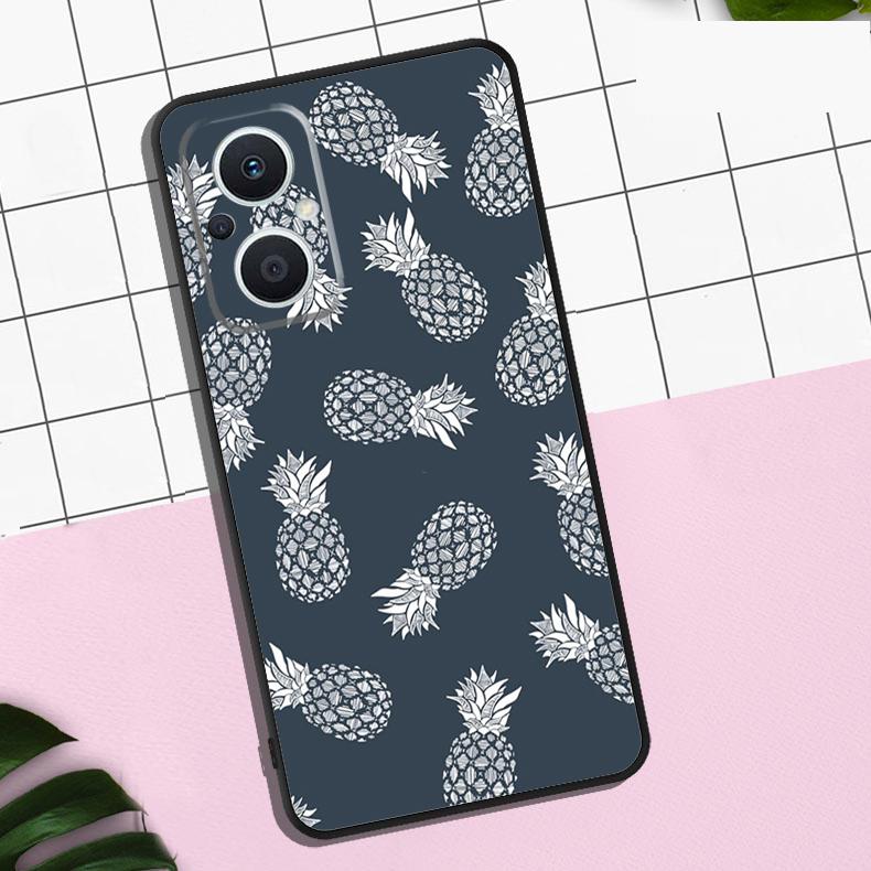 Tropical Pineapple Case For OPPO Reno 13F 12F 11F 8T 7 8 10 11 12 13 Pro OPPO Find X8 X6 Pro X3 X5 Lite Cover