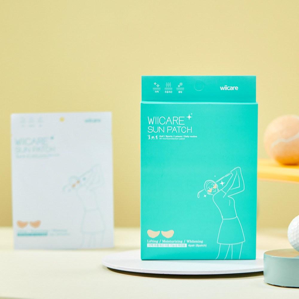 Patch de golf rafraîchissant blanchissant hypoallergénique premium améliorant les rides patch solaire 4 portions, 1 pièce