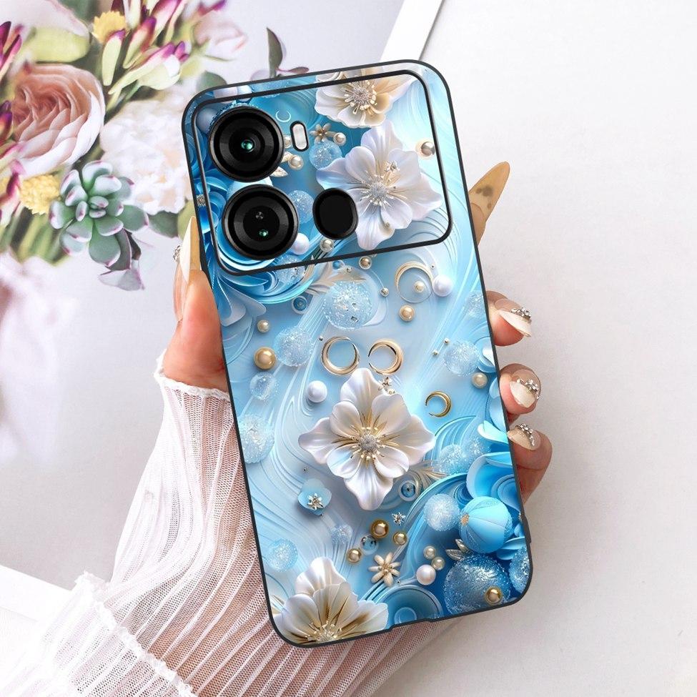 Coque Pour ITEL P40 Housse P662L Silicone Chat Mignon Mode Drôle Peinte Funda Pour P40 ITEL P 40 Coque de Téléphone