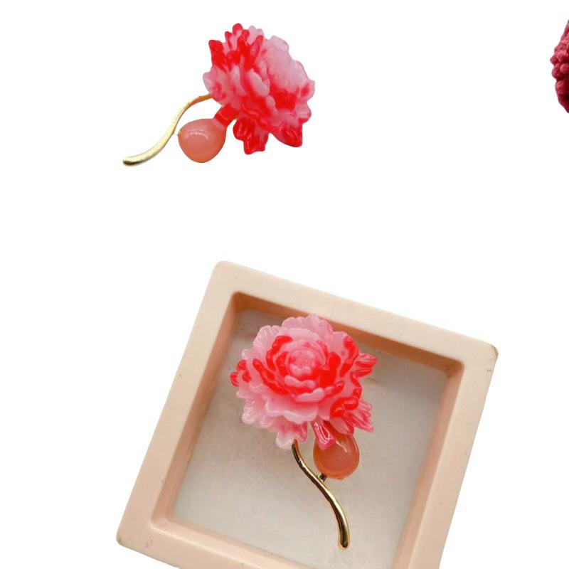 

Guofeng Xiangyun gourd brooch high-end versatile rich beeswax clothing pin creative suit corsage accessories червоний