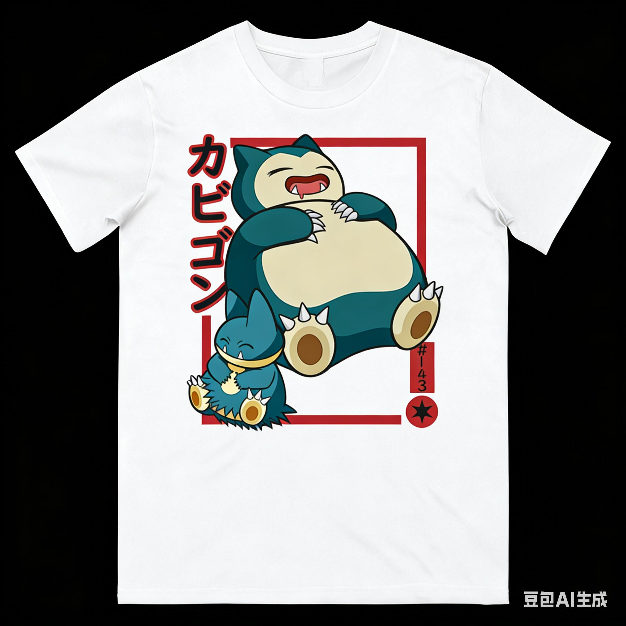 

Pokémon Gonbe Evolution Printed Pure Cotton Tshirt for Men and Women SpringSummer New Collection Fashion Short Sleeved Shirt XL