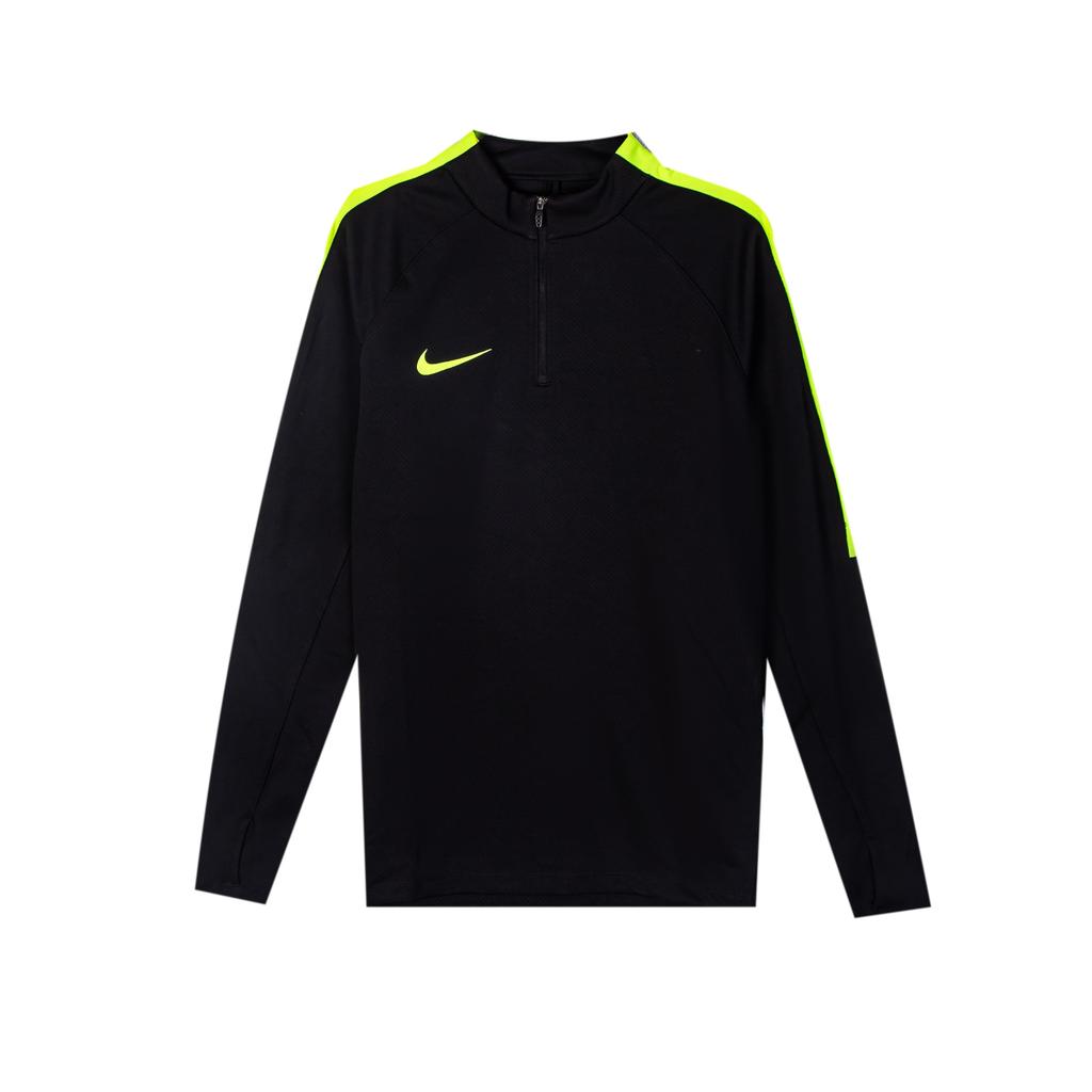Nike Dri-Fit Ready Logo Mock Neck Pullover Long Sleeve T-Shirt Men Tops Black 807064-011