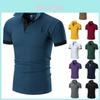 Polo New Mens Shirt Slim Fit Short Sleeve Basic Shirts Muscle Tee Tops Tshirt
