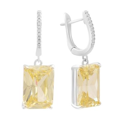 Silver Earrings with Cubic Zirkonia (2177012)
