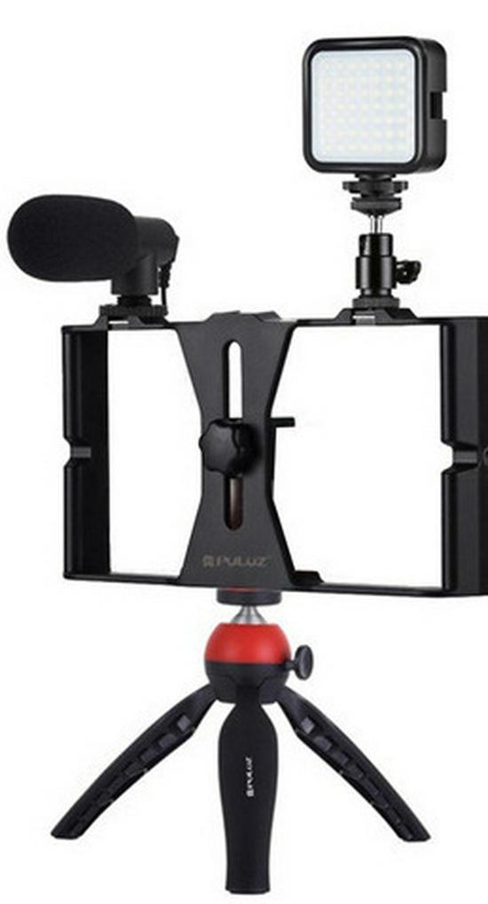 Desktop Tripod Stabilizer for Mobile Live Broadcast with Rabbit Cage Frame