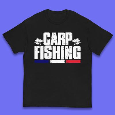 Carp Fishing Carp Hunter Crew Koi Carp Fishing Fisherman Fishing Lover Kids T Shirt