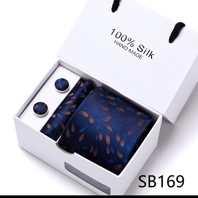 New Men'S Tie Set Gift Box 5-Piece Set Group Tie Business Dress Tie