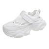 Hollow Breathable Dad Shoes Women's Summer Thick Sole Heightening Velcro Sandals Casual Sneakers