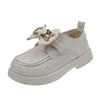 2025 Autumn New Korean Version of Children's Foreign Style Bow Princess Single Shoes Girls British Style Soft-soled Small Leather Shoes