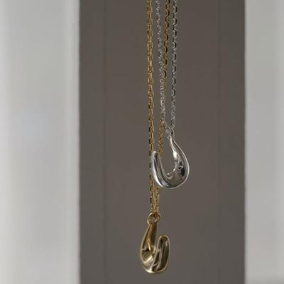 Youngglow Silver925 Hook Pendant Necklace (2color)