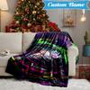 Custom Name Alien Adventure Space Blanket Lightweight Ideal Bedding Blanket Perfect for Travel, Camping, Living Rooms, Sofas, Christmas gift