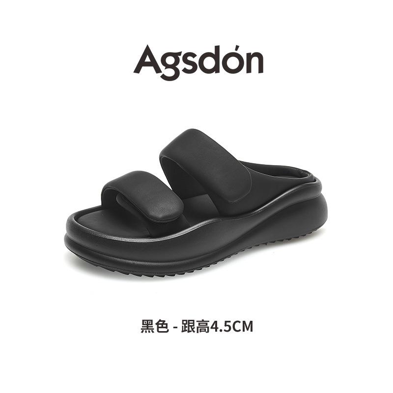 

Augustine platform slippers women s new summer wear in 2025, a pedal of pink beach sandals with a skirt 40