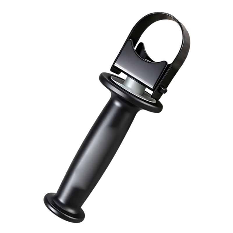 ABS Replacement Side Handle with Textured Black Grip and Guard Collar for Installation, Repair Service, Single Handle