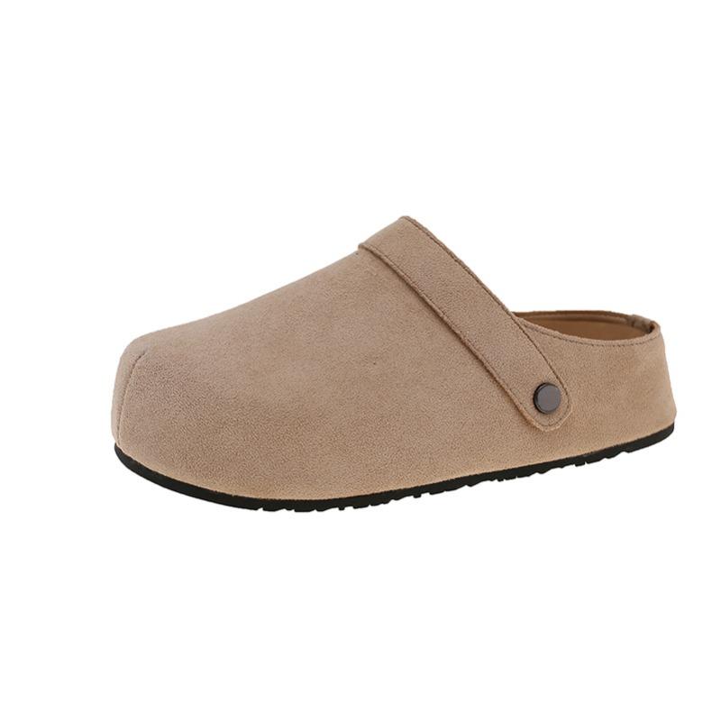 

Женские осенние новые модели на толстой подошве с внутренней высотой, маленькие ленивые люди, педалирующие сумку-голову и полушлепанцы для улицы 35