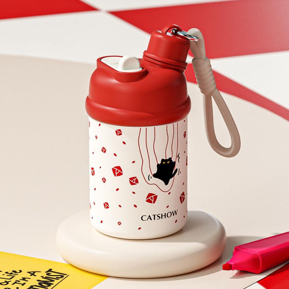 420ml Coffee Cup Leak-proof Insulated Water Bottle Fashion Thermal Coffee Mug  Travel