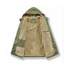 Retro Parka Wiatrówka Średniej Długości z Kapturem Płaszcz - Bawełniany Długi Płaszcz Męski w Stylu Amiszów - Jesień/Zima