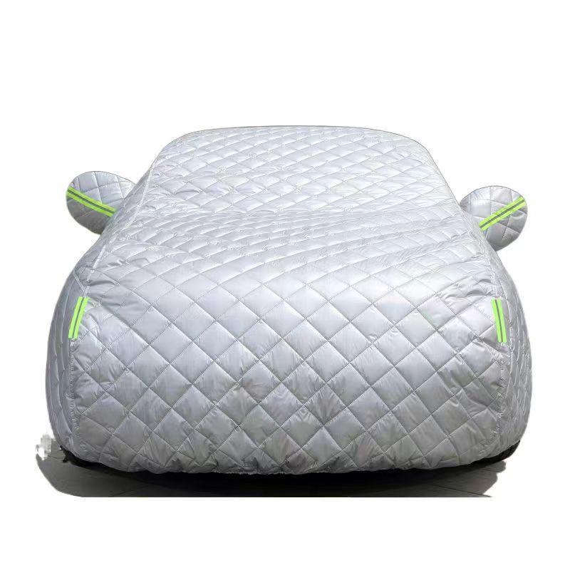 Thickened Large Cotton Quilt Car Cover: Sun & Hail Protection with Heat Insulation Premium Cover Fabric (Thickened Hail Protection)