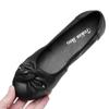 Spring Shoes Woman Flats Genuine Leather Slip On Ballet Flats Bowknot Casual Women Shoes Moccasins Loafers Plus Size 43 WSH3376