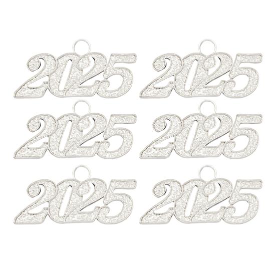 50 Buc Pandantiv DIY 2025 pentru Pălărie Brățară Colier Accesoriu Bijuterii Charm Cadou de Anul Nou Kit de Artizanat Pandantiv Număr Mini Bijuterii Realizare Sigilii Charms