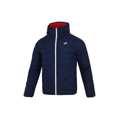 Giacca in Cotone Calda con Cappuccio Impermeabile Reversibile Therma-Fit Legacy Uomo Capispalla Rosso Blu DH2784-687