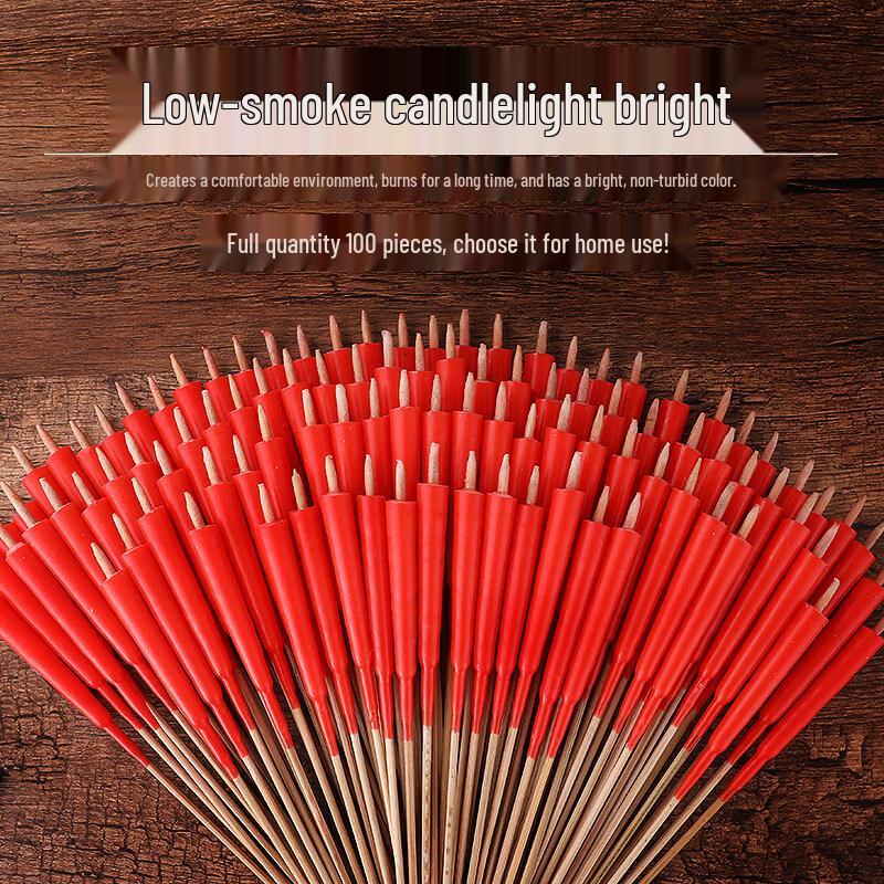 LIEI Red Bamboo Worship Candle