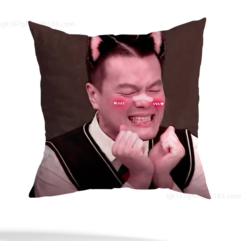 J-JYP Meme Modern Throw Pillow Case Pillow Case Living Room Sofa Cushion Cover Suitable For Home Bedroom Room Decoration