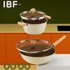 Aibofei Titanium Non-stick Wok & Soup Pot Set
