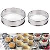 Stainless Steel Tarts Rings Double Edges Design, Safe Stable Baking Tool for Cakes and Dessert