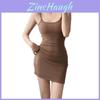 Minimalist Abstract Slip Dress With Modale Fabric For Streetwear Fashion Women