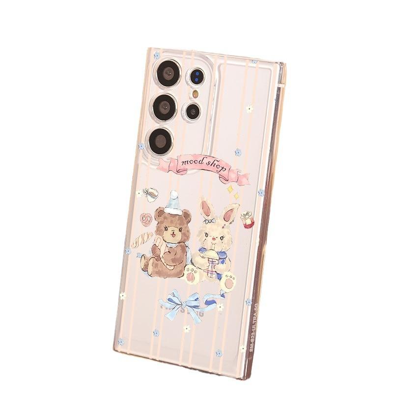 Milk Tea Rabbit Samsung S11 Mobile Phone Case GalaxyS11ultra Cute Transparent S11 + Soft A11/a11