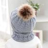 2-teiliges Set für Babys, Wintermützen, Schals, warm halten, gestrickt, modisch, für 1–3 Jahre alte Kinder, Wintermützen WBL