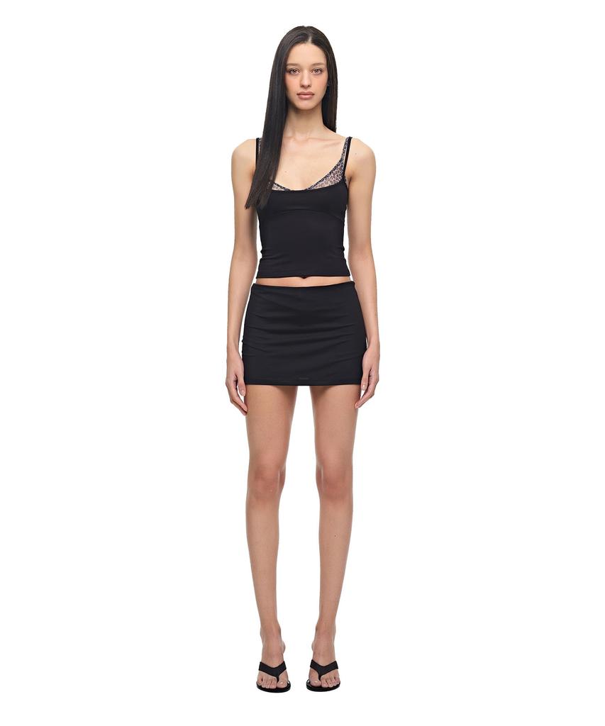 Too Much Tax Jersey Skirt Pants Black