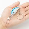 3Pcs 13CM/9G Fishing Lure Keychain Portable Long Tongue Artificial Minnow Bionic Bait Key Ring Fishing Enthusiasts Gift